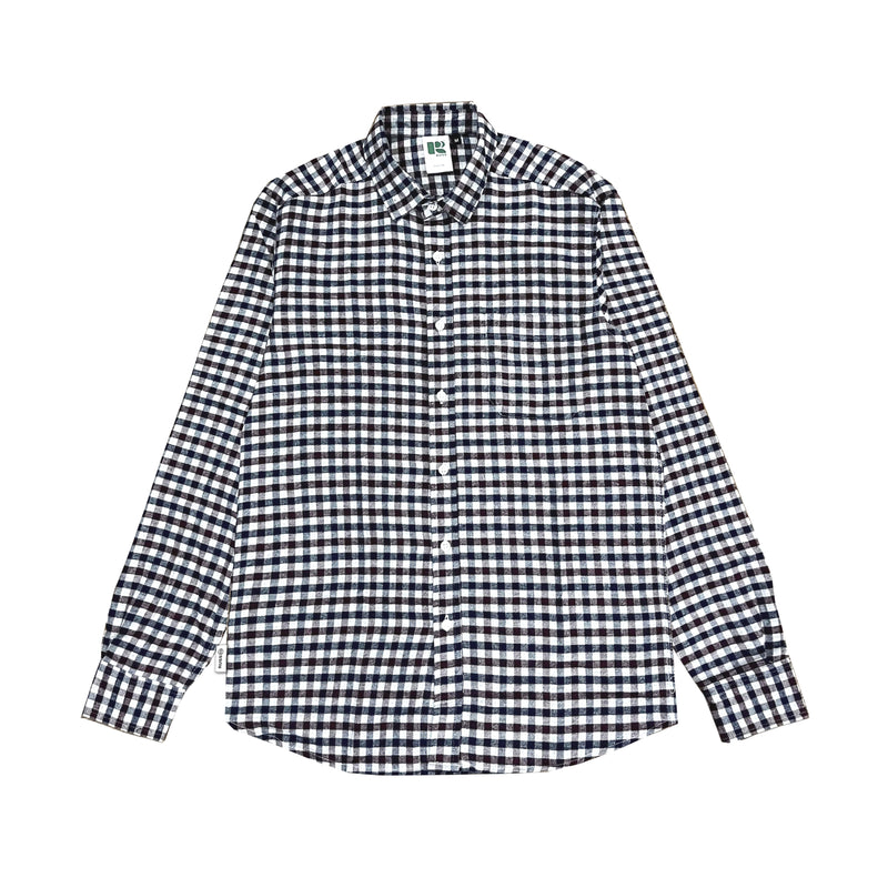 Russ Shirt Kemeja Flannel Tangan Panjang Joey Navy Blue