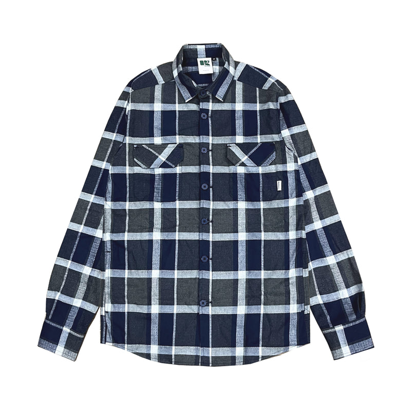Russ Shirt Flannel Major Navy Blue
