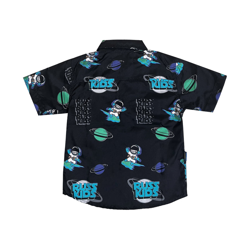 Russ Kids Shirt Kemeja Anak Tangan Pendek Sublime Space Black