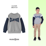 Russ Kids Sweater Crewneck Anak Clever Misty