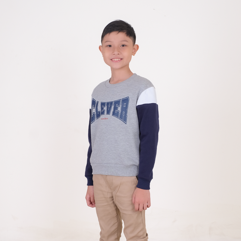 Russ Kids Sweater Crewneck Anak Clever Misty