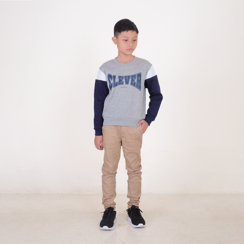 Russ Kids Sweater Crewneck Anak Clever Misty