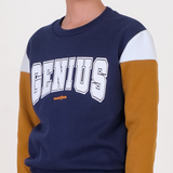 Russ Kids Sweater Crewneck Anak Genius Navy Blue