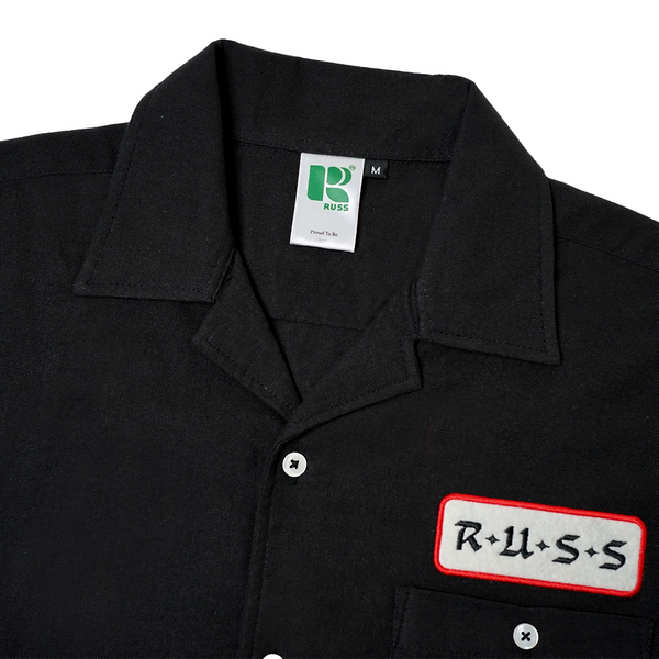 Russ Shirt Kemeja Tangan Pendek Embed Black