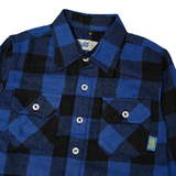 Russ Kids Shirt Kemeja Flannel Anak Tangan Panjang Plot Blue