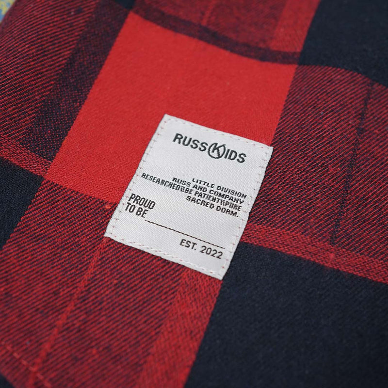 Russ Kids Shirt Kemeja Flannel Anak Tangan Panjang Steppen Red