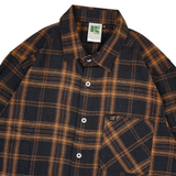 Russ Shirt Kemeja Flannel Tangan Panjang Broodies Brown