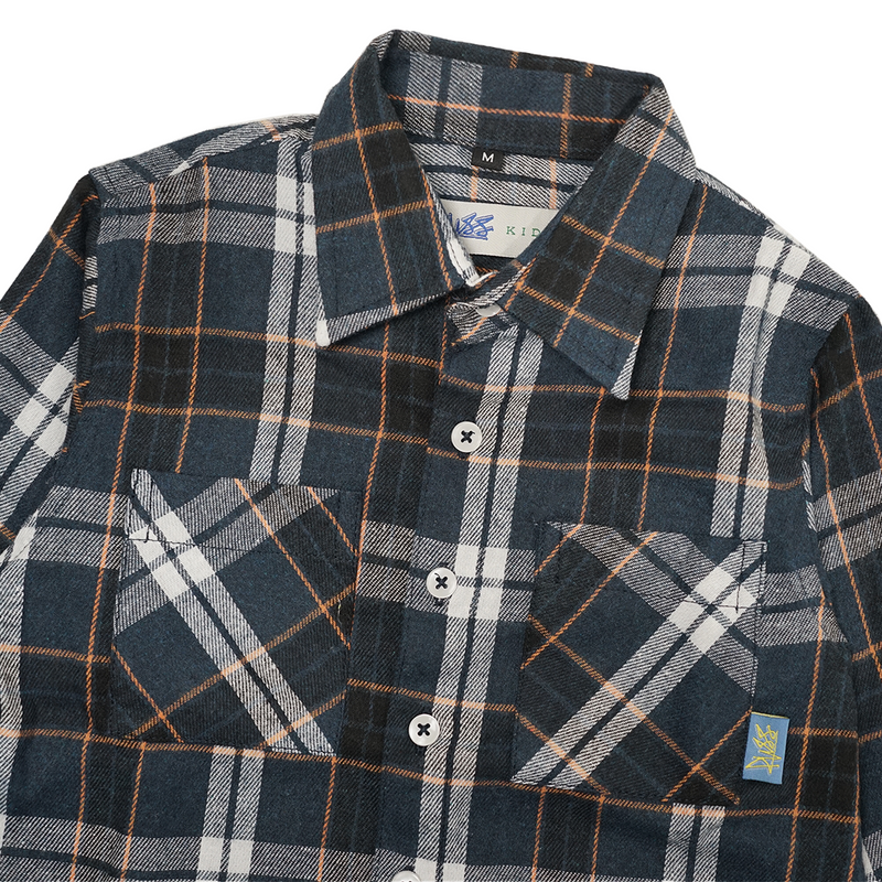 Russ Kids Shirt Kemeja Flannel Anak Tangan Panjang Rangers Navy Blue