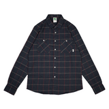 Russ Shirt Kemeja Flannel Tangan Panjang Linez Navy Blue