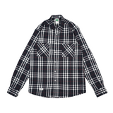 Russ Shirt Kemeja Flannel Tangan Panjang Reddot Navy Blue