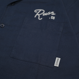 Russ Shirt Kemeja Tangan Pendek Settle Navy Blue