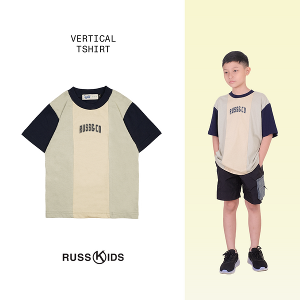 Russ Kids Tshirt Anak Tangan Pendek Oversized Vertical Sage