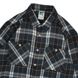 Russ Shirt Kemeja Flannel Tangan Panjang Rangers Navy Blue