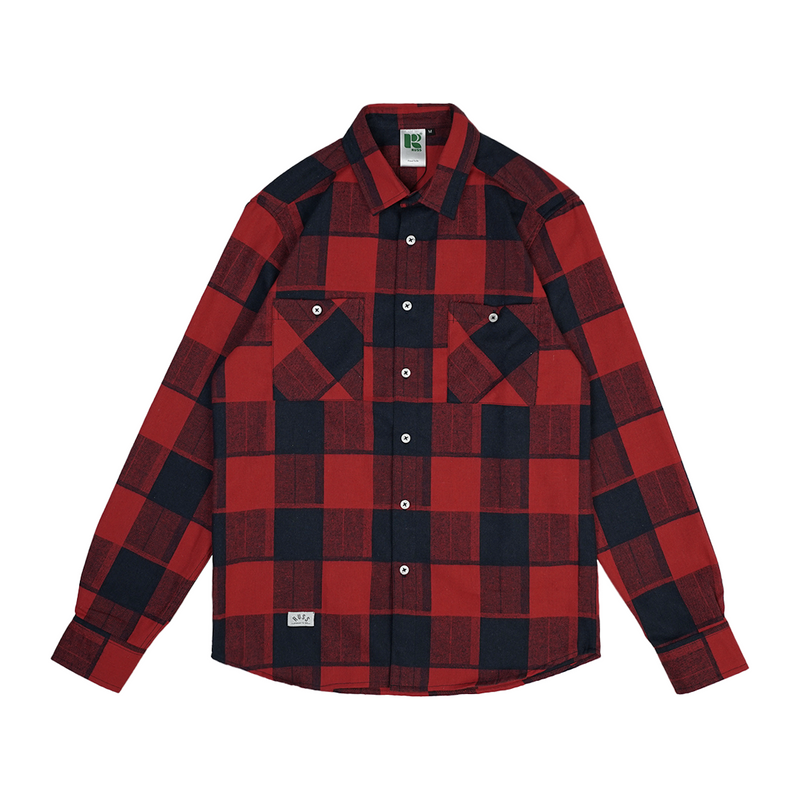 Russ Shirt Kemeja Flannel Tangan Panjang Steppen Red