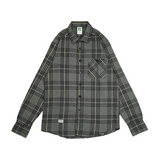 Russ Shirt Kemeja Flannel Tangan Panjang Whitelines Blue