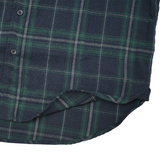 Russ Shirt Kemeja Flannel Tangan Pendek Winky Navy Green
