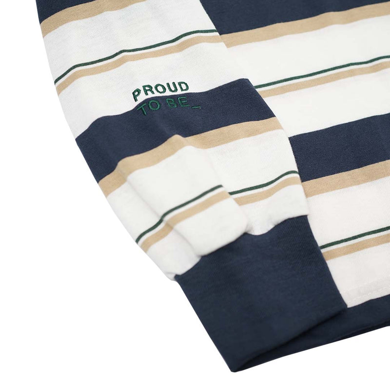 Russ Poloshirt Rugby Tshirt Long Sleeve Resolute Navy Blue