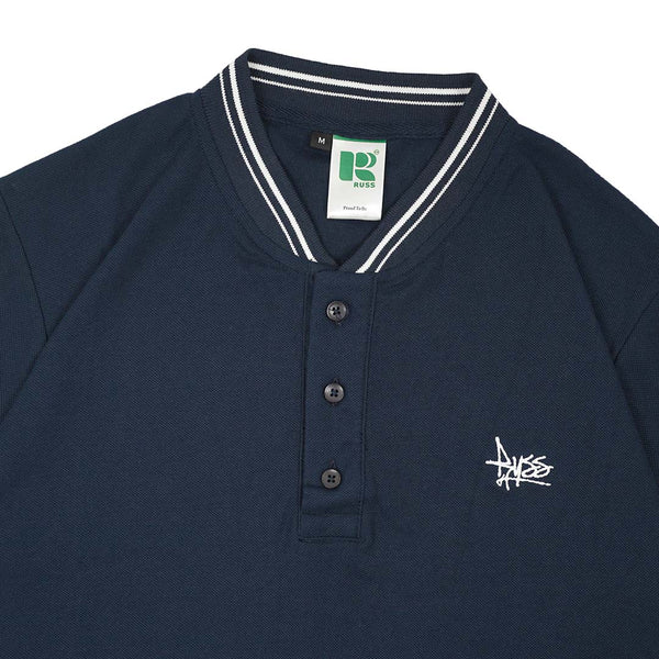 Russ Tshirt Poloshirt Basic Short Sleeve Nattan Navy Blue