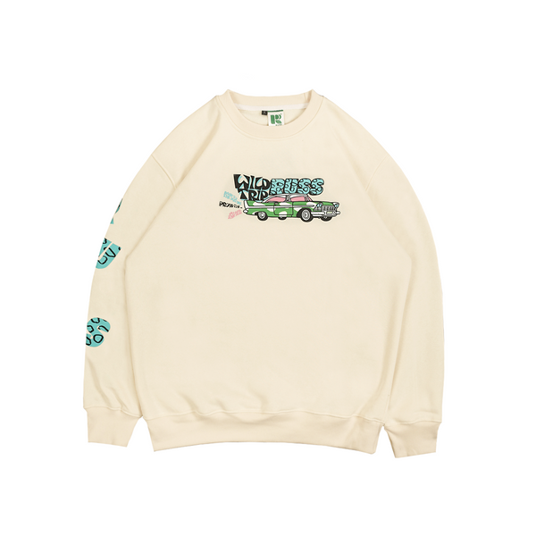 Russ Sweater Crewneck Wildtrips Broken White