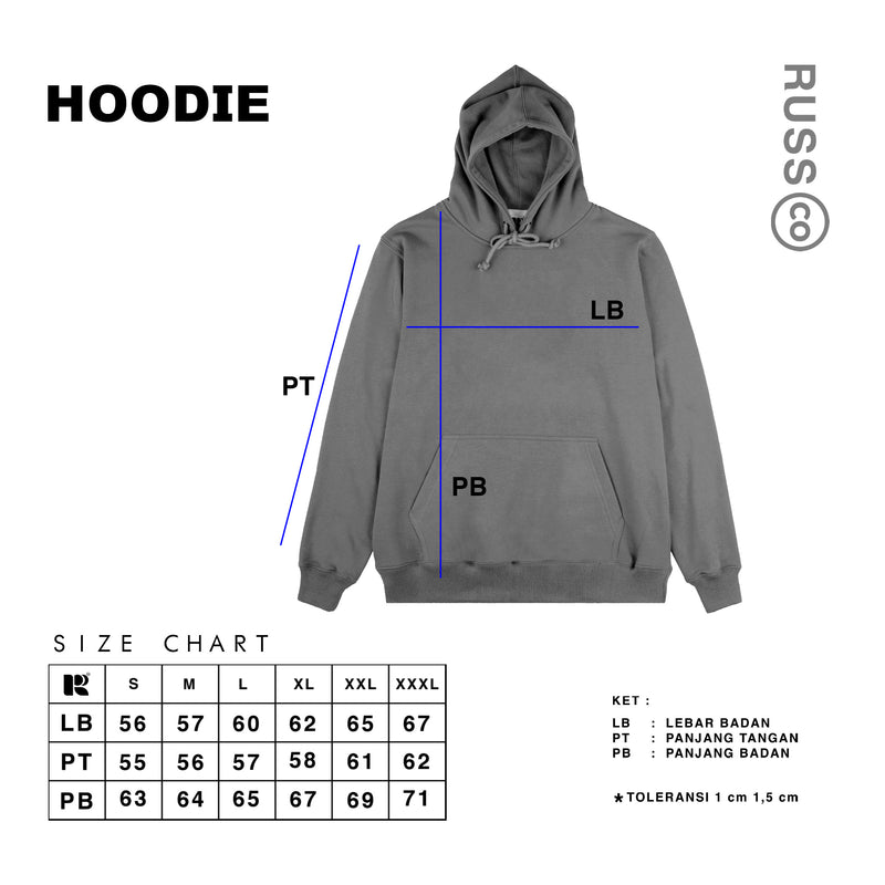 Russ Sweater Hoodie Oldskull Broken White