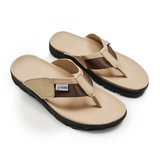 Russ Sandal Jepit Kulit Lakes Cream