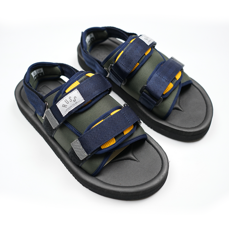 Russ Sandal Slider Terriz Navy Blue