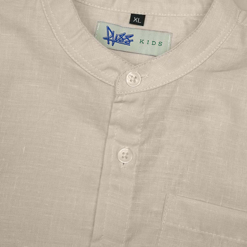 Russ Kids Shirt Kemeja Koko Anak Tangan Pendek Akhyar Khaki