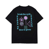 Russ Kids Tshirt Anak Tangan Pendek Oversized Growth Black