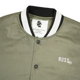 Russ X Gwan Hee Jacket Varsity Courts Olive [PRE ORDER]