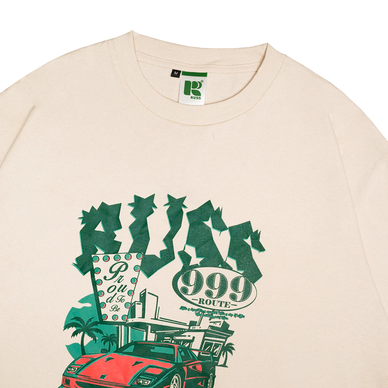 Russ Tshirt LS Magic Happen Broken White