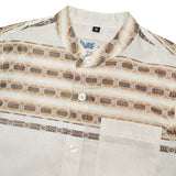 Russ Kemeja Koko Tangan Pendek Khali Cream Brown