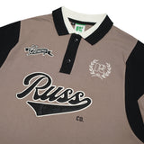 Russ Poloshirt Rugby Tangan Pendek Russes Brown