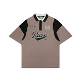 Russ Poloshirt Rugby Tangan Pendek Russes Brown