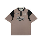 Russ Poloshirt Rugby Tangan Pendek Russes Brown