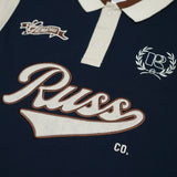 Russ Poloshirt Rugby Tangan Pendek Russes Navy