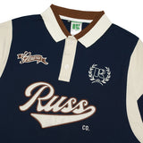 Russ Poloshirt Rugby Tangan Pendek Russes Navy