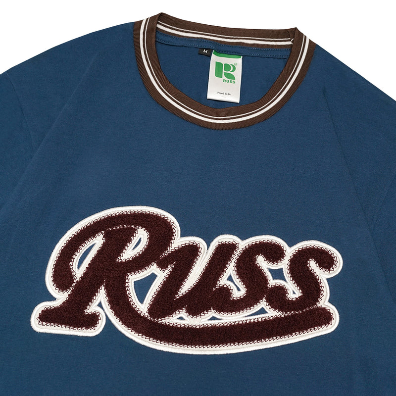 Russ Kaos Pria Tshirt Ss Freeder Blue