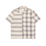 Russ Shirt Kemeja Lengan Pendek Linen Motif River White