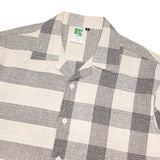 Russ Shirt Kemeja Lengan Pendek Linen Motif River White