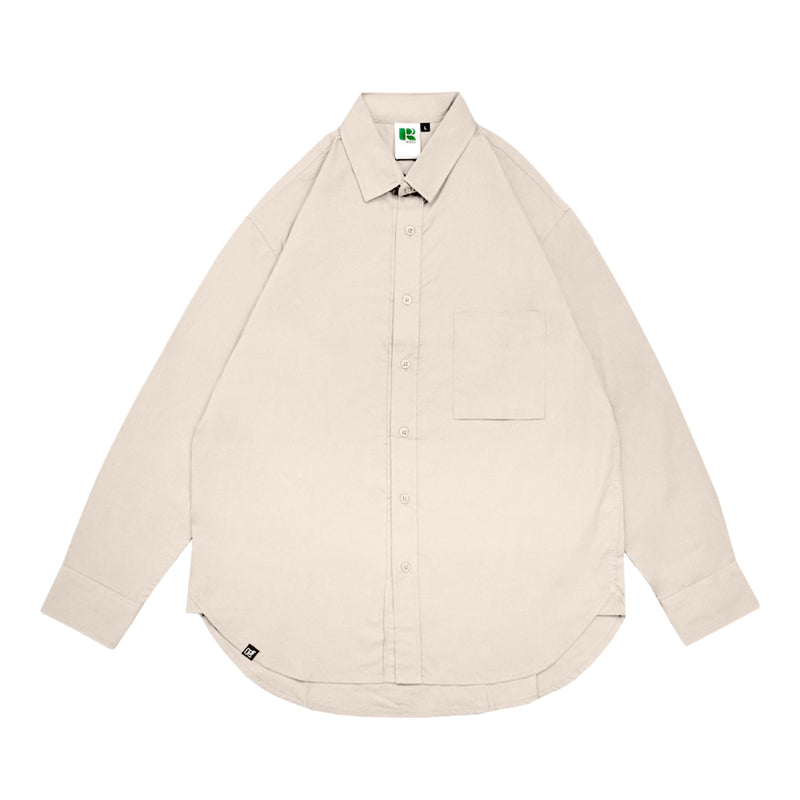 Russ Shirt Kemeja Lengan Panjang Porta  Sage Beidge