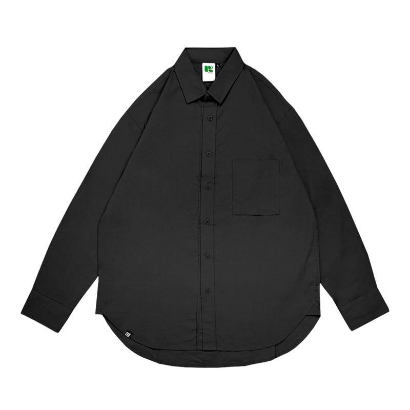 Russ Shirt Kemeja Lengan Panjang Porta Dark Grey