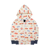 Russ Kids x Cars Sweater Hoodie Zipper 01 Cream
