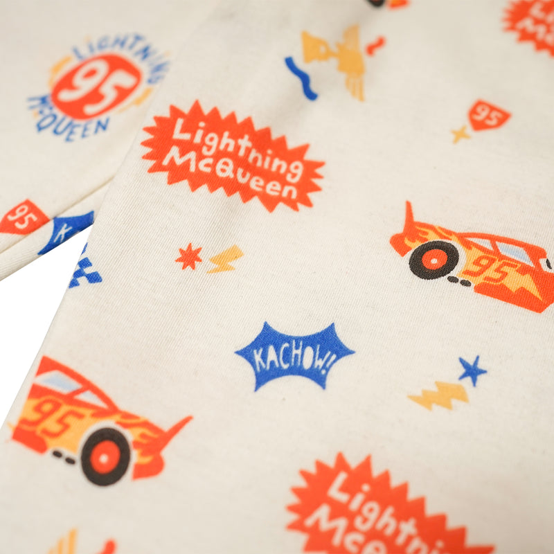 Russ Kids x Cars Pajamas Set 01 Cream
