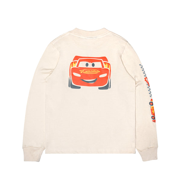 Russ Kids x Cars Tshirt Long Sleeve 01 Broken White