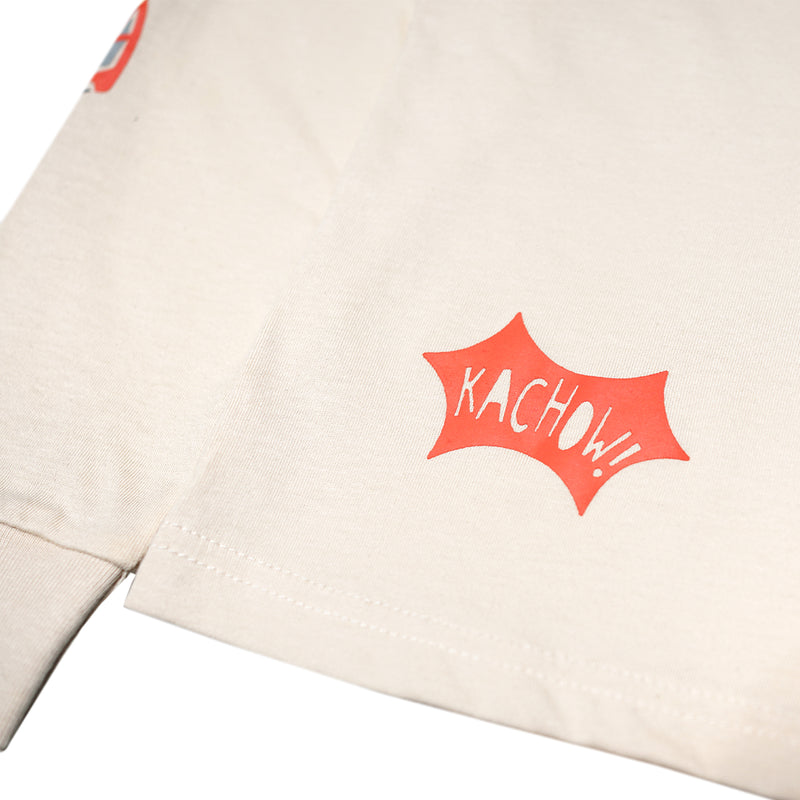 Russ Kids x Cars Tshirt Long Sleeve 01 Broken White