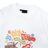 Russ Kids x Cars Tshirt Short Sleeve 02 White