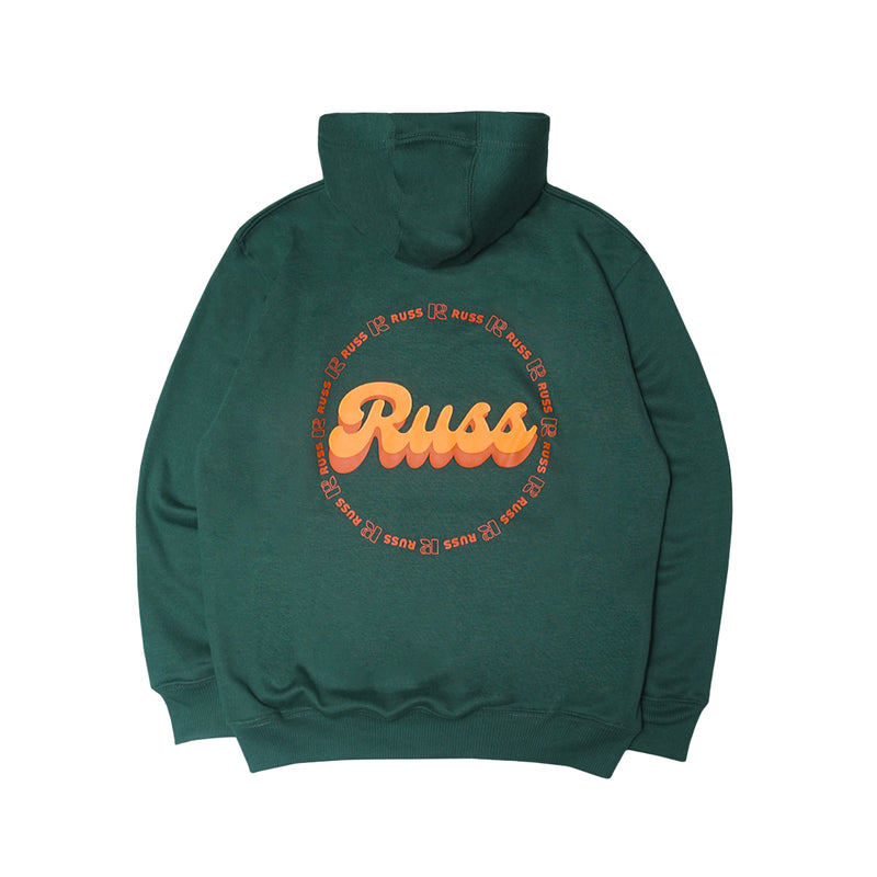 Russ Sweater Hoodie Rising Green Bottle