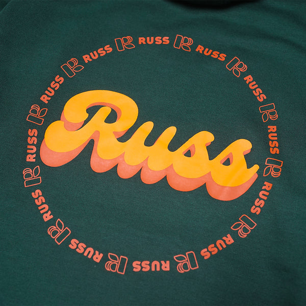 Russ Sweater Hoodie Rising Green Bottle