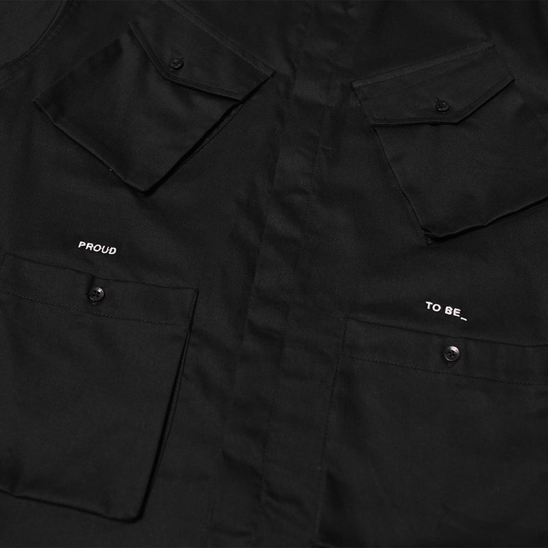 Russ Shirt Kemeja Lengan Pendek Engineer Black