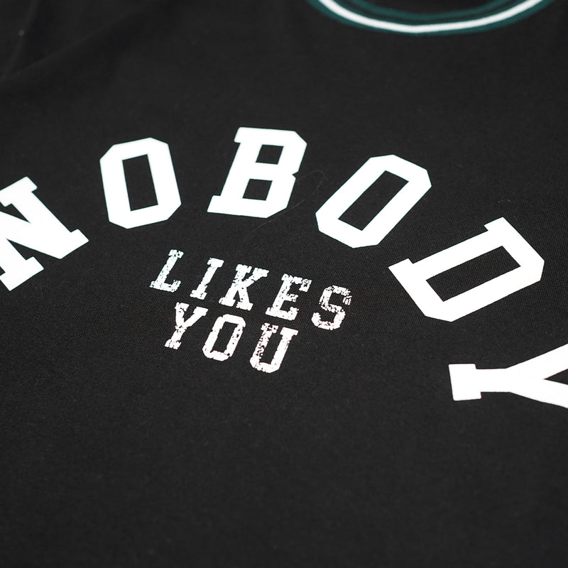 Russ Kaos Pria Tshirt Oversize Ss Nobodylike Black
